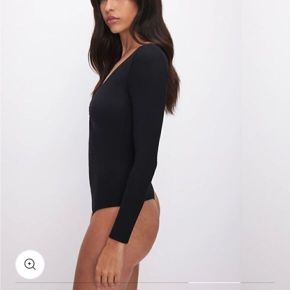 NWT GOOD AMERICAN 
STRETCH JERSEY U RING BODYSUIT S - Picture 6 of 10